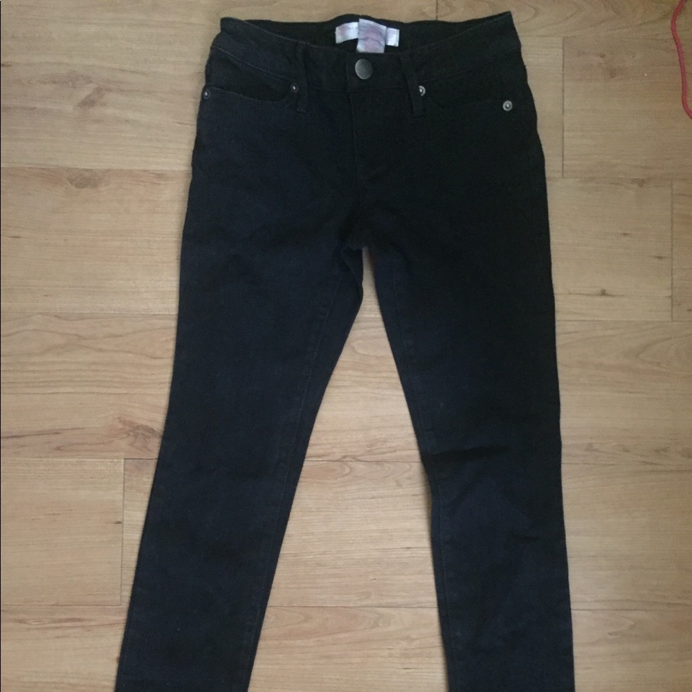 Black denim jeans